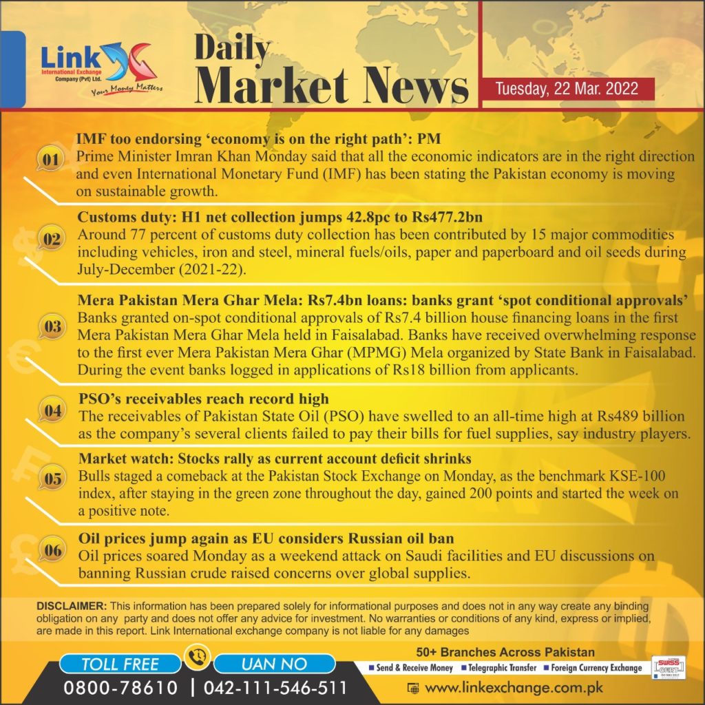 Daily market news of link currency exchange