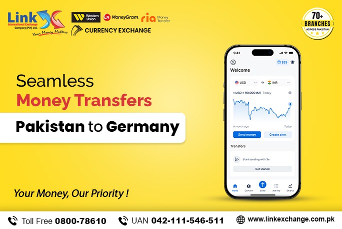 send money from Pakistan to Germany