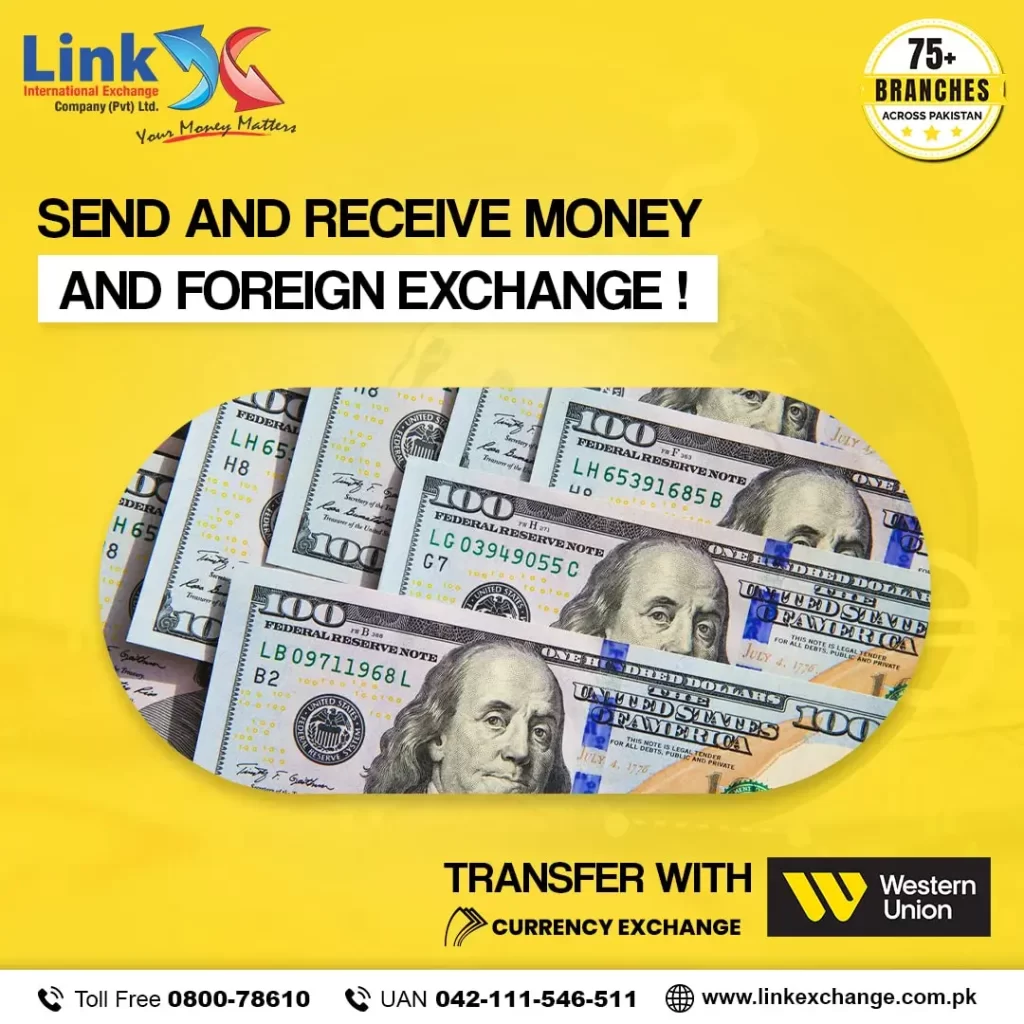 send & receive money foreign exchange rates in Lahore Pakistan