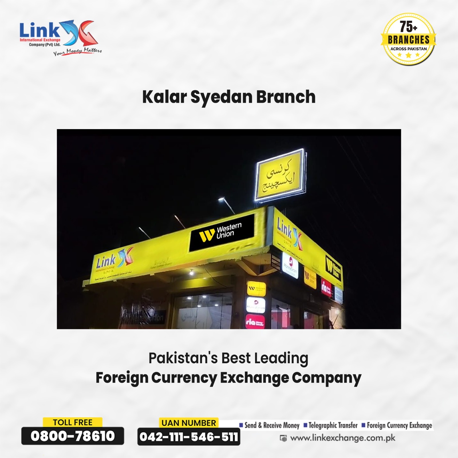 kallar syeda branch link currency exchange rate in Pakistan