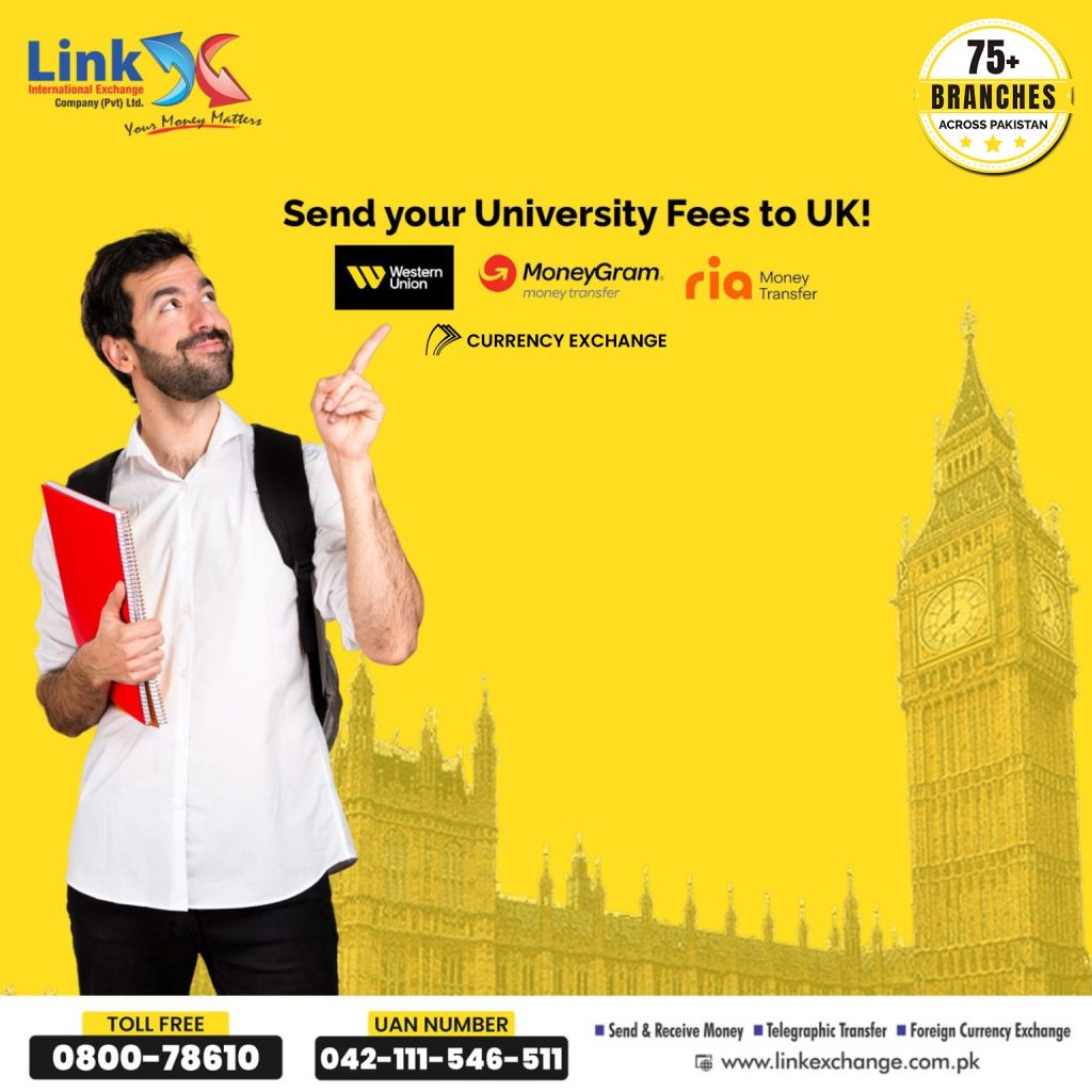 send university fees to UK from Pakistan