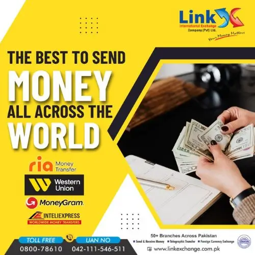 send money across the world through Western Union. ria, moneygram