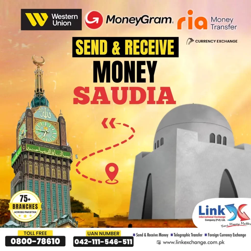 Send and Receive Money Between Pakistan & Saudi Arabia