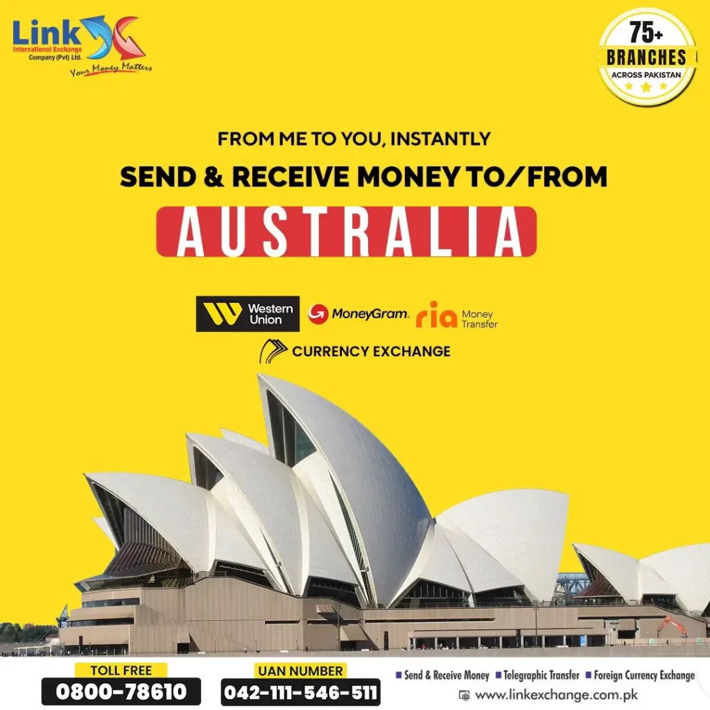 Send money from Pakistan to Australia