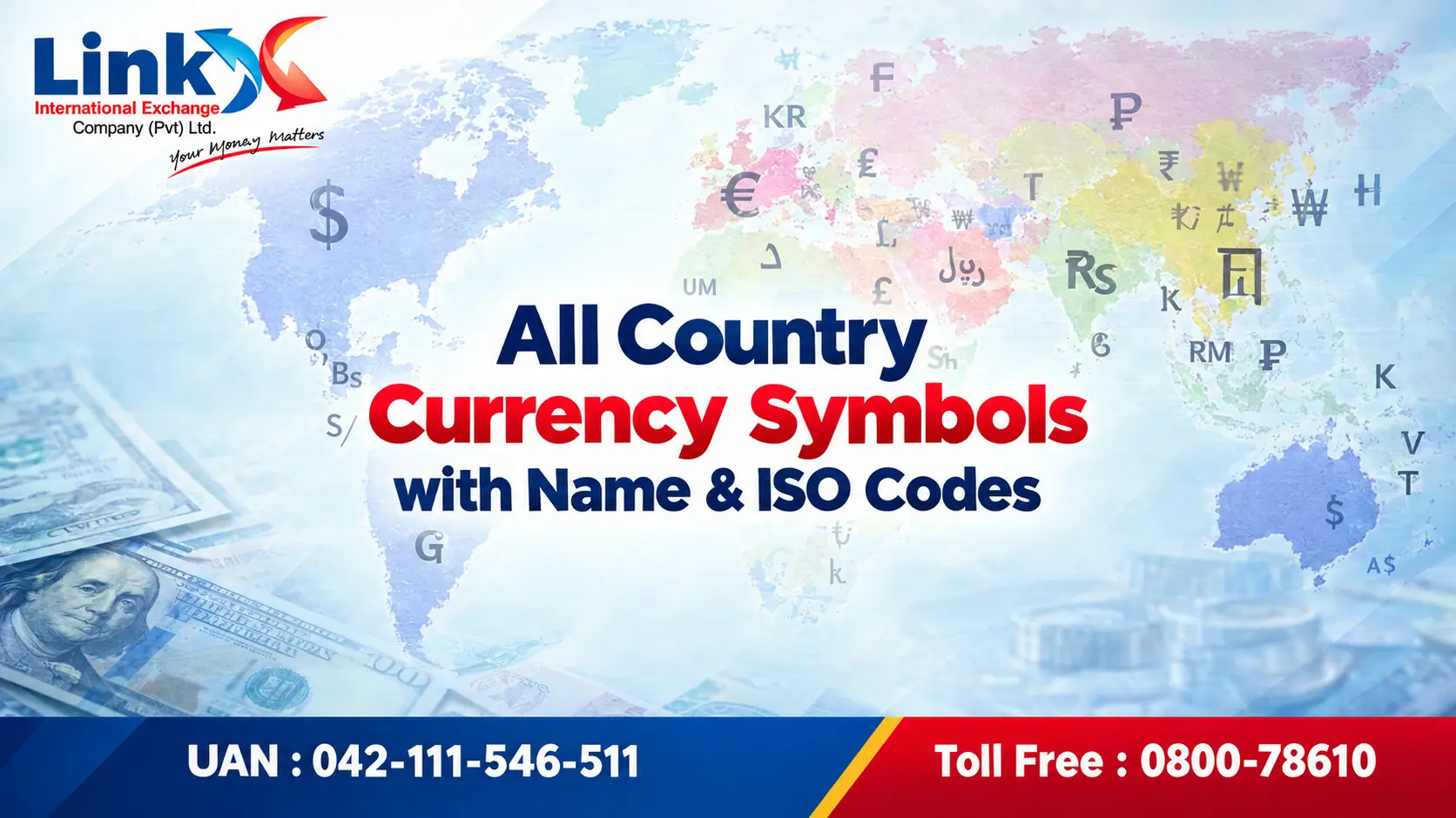 All Country Currency Symbols with Name & ISO Codes